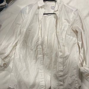 Women’s white JCrew button up